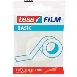 58544-00000-00 TESA FILM CINTA ADHESIVA TRANSPARENTE BASIC ROLLO 19MM X 33M