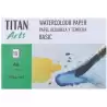 122012129 TITAN ARTS PAPEL ACUARELA Y TÉMPERA BASIC A4 10H 370GR