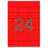 01593 APLI ETIQUETAS ADHESIVAS 70X37MM INKJET/LÁSER C/RECTOS 24 X 20H ROJO
