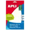 01645 APLI ETIQUETAS ADHESIVAS 24X24MM ESCRITURA MANUAL C/ROMOS 24 X 10H BLANCO
