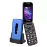 NEXOFLIPMAX/BL VOLFEN TELEFONO MOVIL NEXO FLIP TIPO CHONCHA CON BASE AZUL