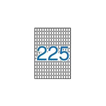 01857 APLI ETIQUETAS ADHESIVAS 8X12MM MANUAL/IMPRESIÓN C/ROMOS 225 X 15H A5 BLANCO