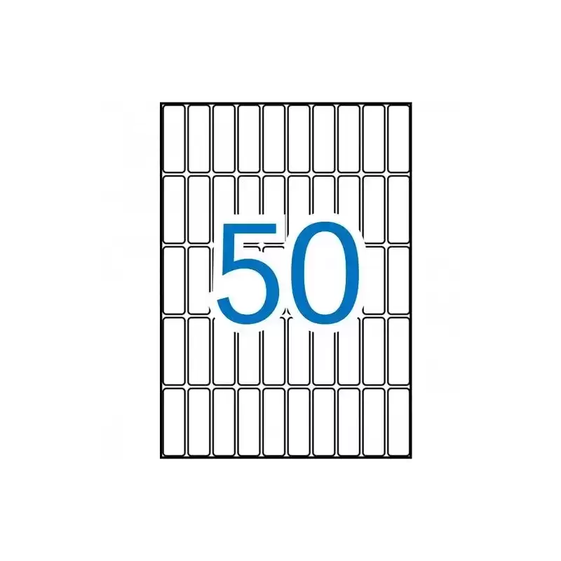 01862 APLI ETIQUETAS ADHESIVAS 13X40MM MANUAL/IMPRESIÓN C/ROMOS 50 X 15H A5 BLANCO