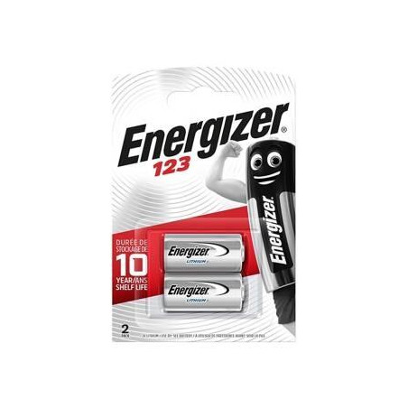 EGBCR1232 ENERGIZER PILA LITIO FOTO CR123 3V BLISTER -2U-
