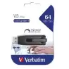 49174 VERBATIM PENDRIVE V3 STORE ´N´ GO SUPER SPEED 64GB RETRÁCTIL USB 3.2 NEGRO