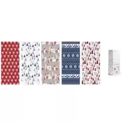 3150034 WONDER PAPEL DE REGALO ROLLO 70CM X 2M SURTIDO NAVIDAD NORDIC EXPOSITOR 50 UD