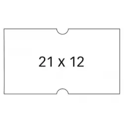 100911 APLI ETIQUETAS REMOVIBLES PARA ETIQUETADORA DE PRECIOS 21X12MM C/RECTOS 6 ROLLOS DE 1000 BLANCO