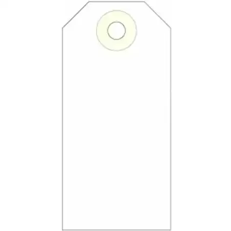 121374 APLI ETIQUETAS COLGANTES C/ARANDELA 100X51MM CAJA DE 1000 CREMA