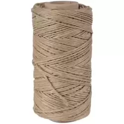 13125 APLI BOBINA DE CUERDA DE CÁÑAMO 80M 100GR MARRÓN