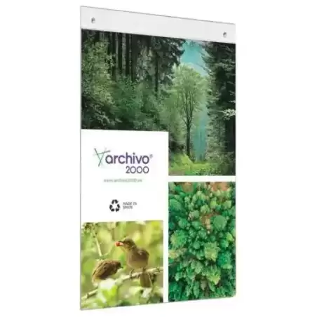 20703 CS TP ARCHIVO 2000 EXPOSITOR MURAL CON TALADROS A3 VERTICAL POLIESTIRENO ULTRA TRANSPARENTE