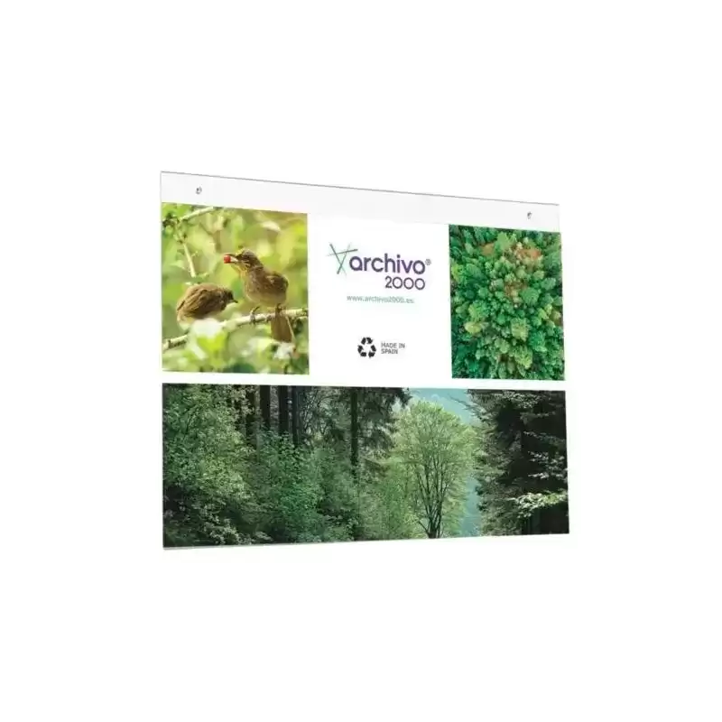 20803 CS TP ARCHIVO 2000 EXPOSITOR MURAL CON TALADROS A3 HORIZONTAL POLIESTIRENO ULTRA TRANSPARENTE