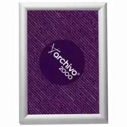 64003PT ARCHIVO 2000 EXPOSITOR MURAL CON MARCO MONTABLE DIN A3 VERTICAL / HORIZONTAL 10X330X450 MM PLATA