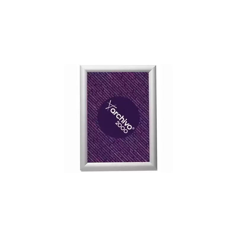 64004 PT ARCHIVO 2000 EXPOSITOR MURAL SNAP FRAME CON MARCO MONTABLE DIN A4 VERTICAL / HORIZONTAL 10X240X330 MM PLATA