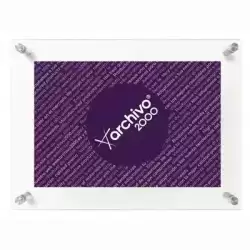 65404 CS TP ARCHIVO 2000 EXPOSITOR MURAL CON TALADROS METRAQUILATO ULTRATRANSPARENTE VERTICAL / HORIZONTAL 35X240X330 MM