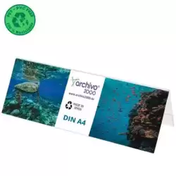 80404V CS TP ARCHIVO 2000 PORTANOMBRES DE SOBREMESA FLEXIBLE DIN A4 PET 100% RECICLABLE CRISTAL TRANSPARENTE