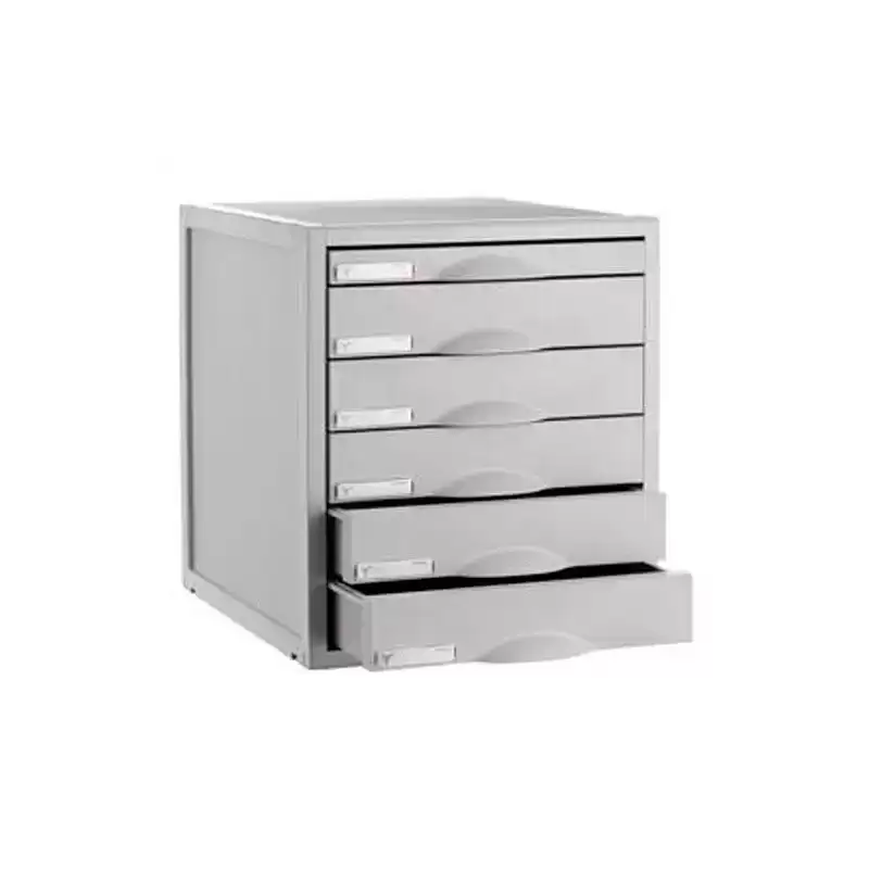 8206C GS ARCHIVO 2000 MÓDULO ARCHISYSTEM DE 6 CAJONES 356X316X362 MM GRIS