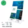 86304V CS TP ARCHIVO 2000 EXPOSITOR DE SOBREMESA L FLEXIBLE Y PLEGABLE DIN A4 VERTICAL PET 100% RECICLABLE