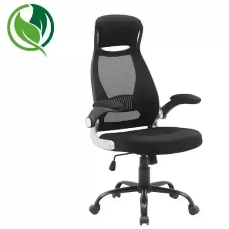 6493 NE ARCHIVO 2000 SILLA OPERATIVA BARBANTESA BASCULANTE RESPALDO ERGONOMICO C/REPOSACABEZAS NEGRO