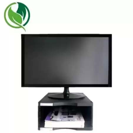 6611 NE ARCHIVO 2000 SOPORTE MONITOR ERGOSOSTENIBLE CON COMPARTIMENTO INFERIOR NEGRO