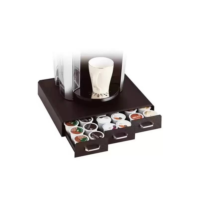 CD902 NE ARCHIVO 2000 ORGANIZADOR LA HORA DEL CAFÉ CON 3 CAJONES PARA ALMACENAJE DE CÁPSULAS NEGRO