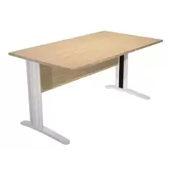 002-C+30511 ARTEXPORT MESA ESCRITORIO PRESTO 140 CON PATAS DE METAL TABLERO 22MM ROBLE