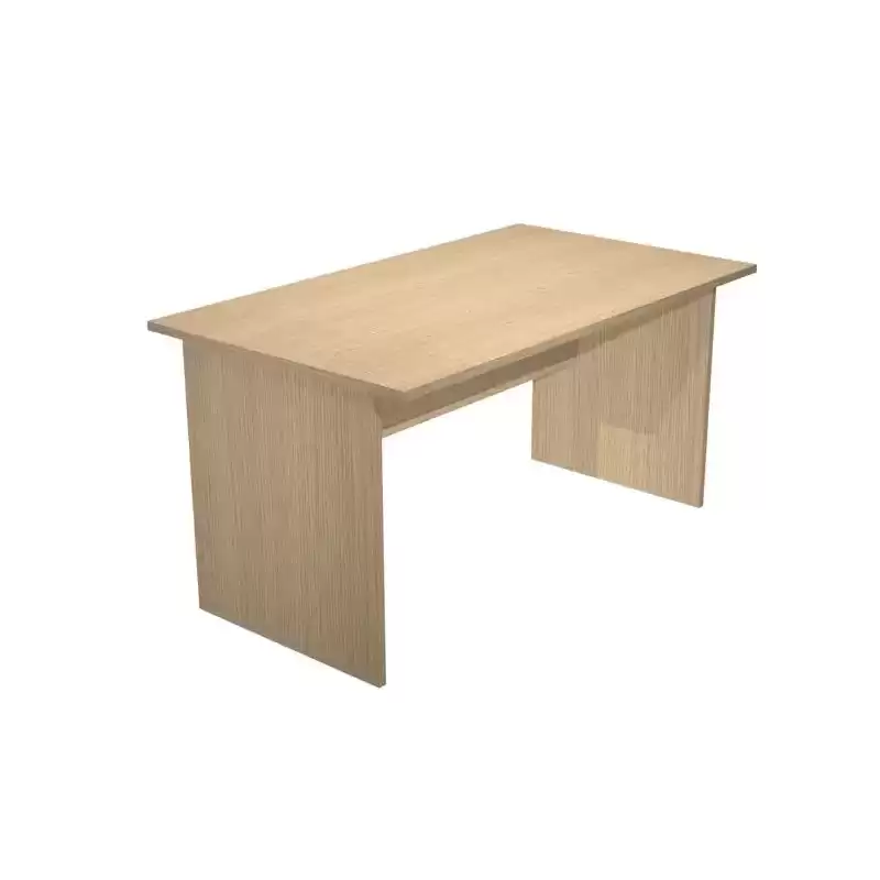 003-C+60111-C ARTEXPORT MESA ESCRITORIO PRESTO 160 CON PATAS PANEL LATERALES TABLERO DE 22MM ROBLE