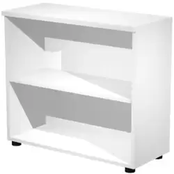 030-3 ARTEXPORT ESTANTERÍA BAJA PRESTO ABIERTA 1 ESTANTE 22MM REGULABLE CON TRASERA BLANCO