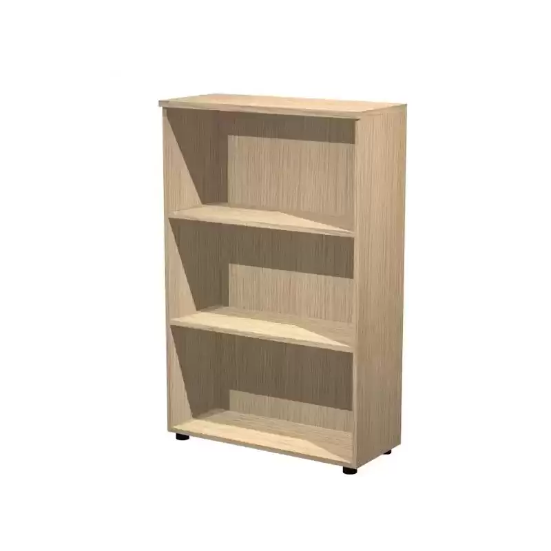 035-C ARTEXPORT ESTANTERÍA MEDIA PRESTO ABIERTA 2 ESTANTES 22MM REGULABLES CON TRASERA ROBLE