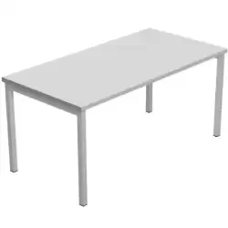 66003-9+86711N+86308 ARTEXPORT MESA ESCRITORIO VENERE 160 CON 4 PATAS DE METAL 40X40MM TABLERO 22MM GRIS