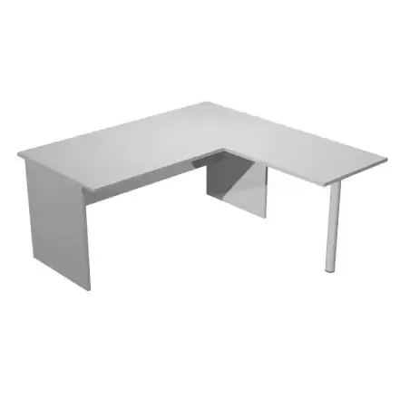 ML003P-GR ARTEXPORT MESA ESCRITORIO PRESTO PATAS PANEL LATERAL 160 + ALA LATERAL 79X60 GRIS