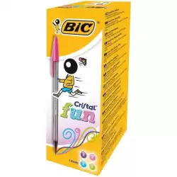 895793 BIC BOLÍGRAFO CRISTAL FUN FASHION COLORES CAJA 20 UD