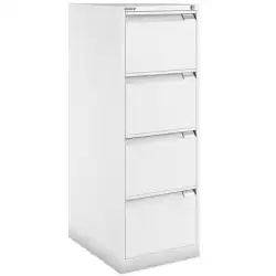 1643A-BA5 BISLEY ARCHIVADOR METÁLICO BS1643 PREMIUM 4 CAJONES FOLIO CARPETAS COLGANTES MULTIFORMATO FONDO 62CM BLANCO