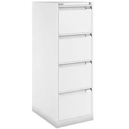 1643A-BA5 BISLEY ARCHIVADOR METÁLICO BS1643 PREMIUM 4 CAJONES FOLIO CARPETAS COLGANTES MULTIFORMATO FONDO 62CM BLANCO