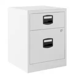 PFAM1S1F-BA5 BISLEY CAJONERA METÁLICA PF 1 CAJÓN PERSONAL + 1 CAJÓN ARCHIVO MÓVIL FONDO 40CM BLANCO ( MONTADO)