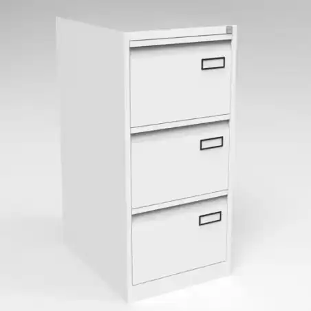 PSF3-BA5 BISLEY ARCHIVADOR METÁLICO PSF LIGHT 3 CAJONES FOLIO CARPETAS COLGANTES MULTIFORMATO FONDO 62CM - BLANCO