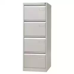 PSF4-AV7 BISLEY ARCHIVADOR METALICO PSF LIGHT 4 CAJONES CARPETAS COLGANTES MULTIFORMATO 1321X470X622MM - GRIS (MONTADO)