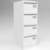 PSF4-BA5 BISLEY ARCHIVADOR METALICO PSF LIGHT 4 CAJONES CARPETAS COLGANTES MULTIFORMATO 1321X470X622MM - BLANCO (MONTADO)