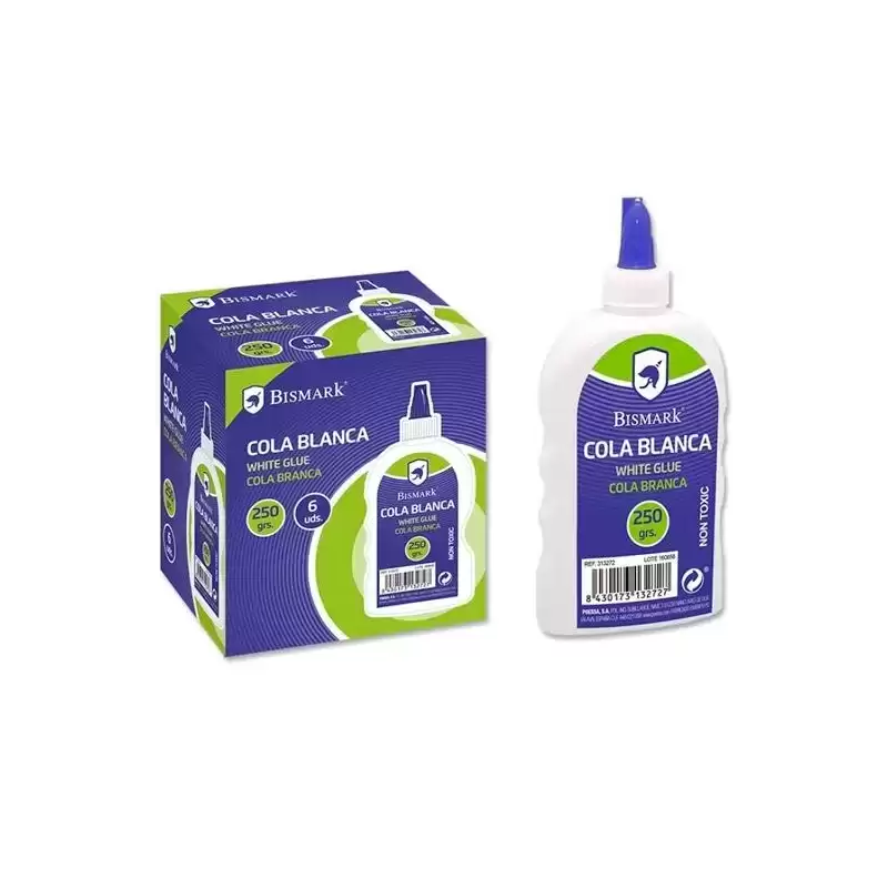 313272 BISMARK COLA BLANCA BOTELLA 250GR