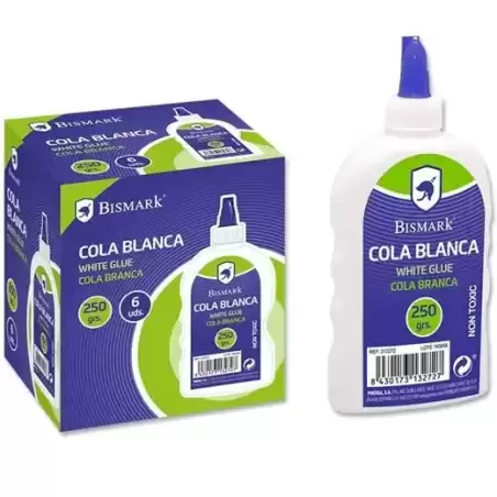 313272 BISMARK COLA BLANCA BOTELLA 250GR