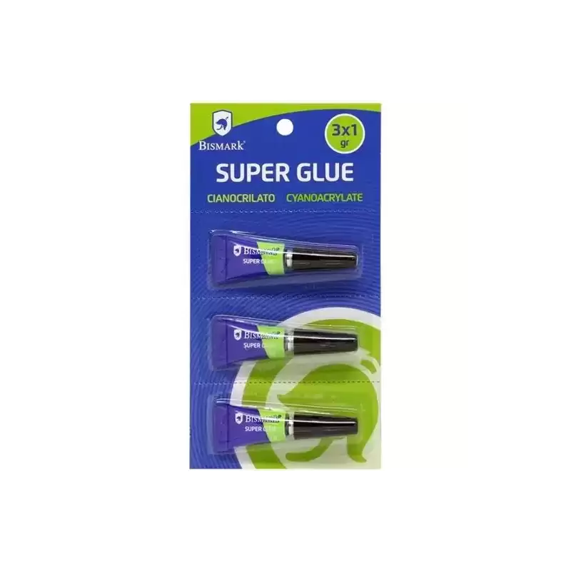 317015 BISMARK PEGAMENTO INSTANTÁNEO SUPER-GLUE 1GR BLISTER 3 UD