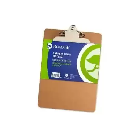 317809 BISMARK CARPETA CON PINZA SUPERIOR FOLIO BASE DE MADERA
