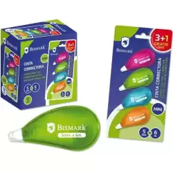 325762 BISMARK CINTA CORRECTORA MINI 5MMX6M NEÓN -BLISTER-