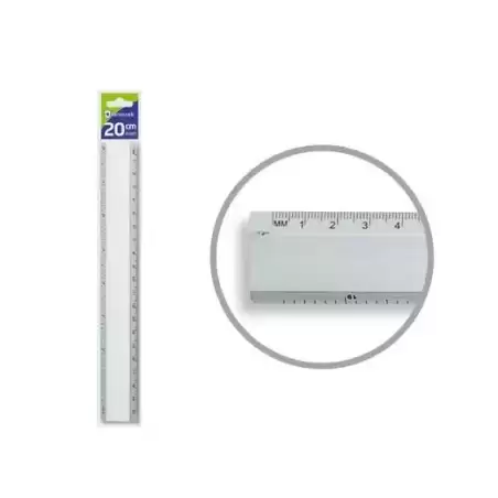 314340 BISMARK REGLA ALUMINIO 20CM