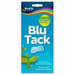 30610592 (1690) BOSTIK MASILLA ADHESIVA REUTILIZABLE BLU TACK ORIGINAL FORMATO ESCOLAR 90GR AZUL