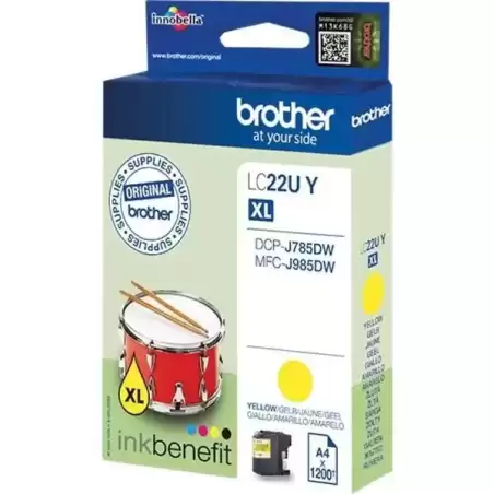 LC22UYBP BROTHER TINTA AMARILLO DCP-J785DW