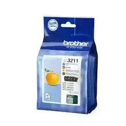 LC3211VAL BROTHER TINTA BK/C/M/Y DCP-J572DW - MFC-J491DW/J497DW/J890DW/J895DW - PACK 4 COLORES