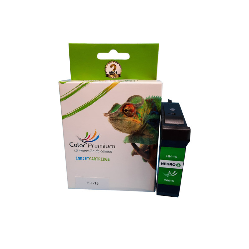 HP 15 negro cartucho de tinta compatible (C6615DE)