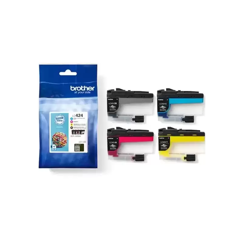 LC424VAL BROTHER TINTA BK/C/ M/Y  DCP-J1200W/J120WE - PACK 4 COLORES