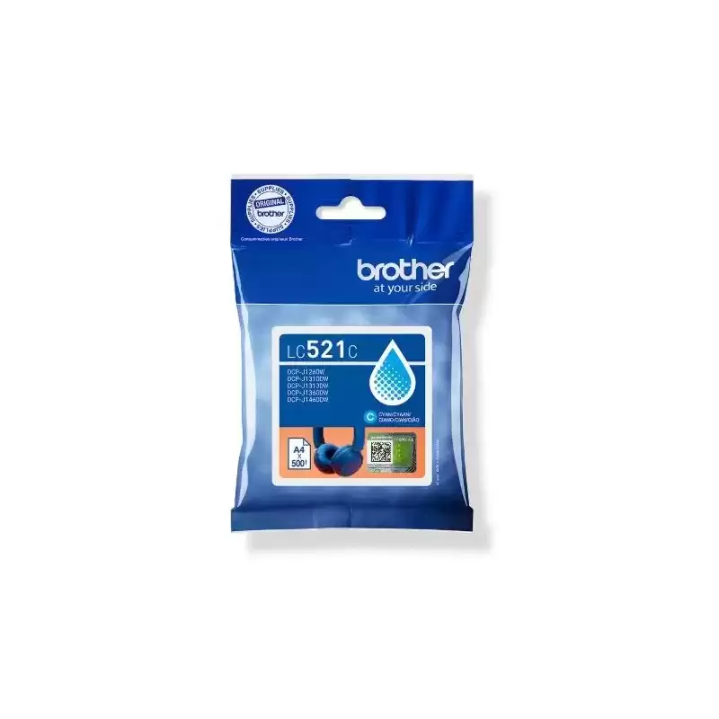 LC521C BROTHER TINTA CIAN DCP-J1260W/J1310DW/J1360DW