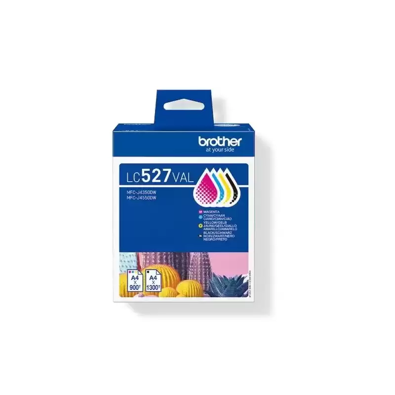 LC527VAL BROTHER TINTA BK/C/M/Y MFC-J4350DW/J4550DW - PACK 4 COLORES